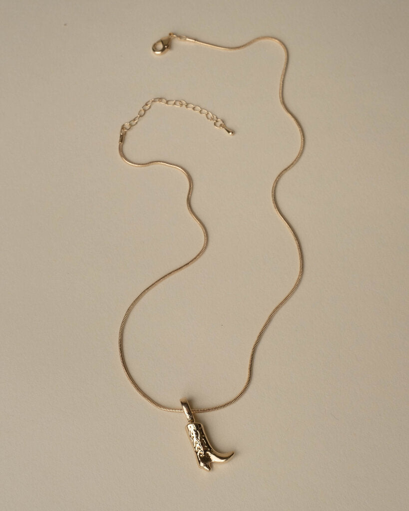 Cowboy Boot with Rope Chain