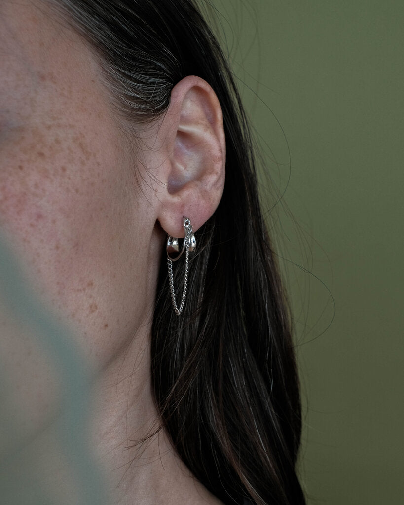 Cici Hoops with Chain Link