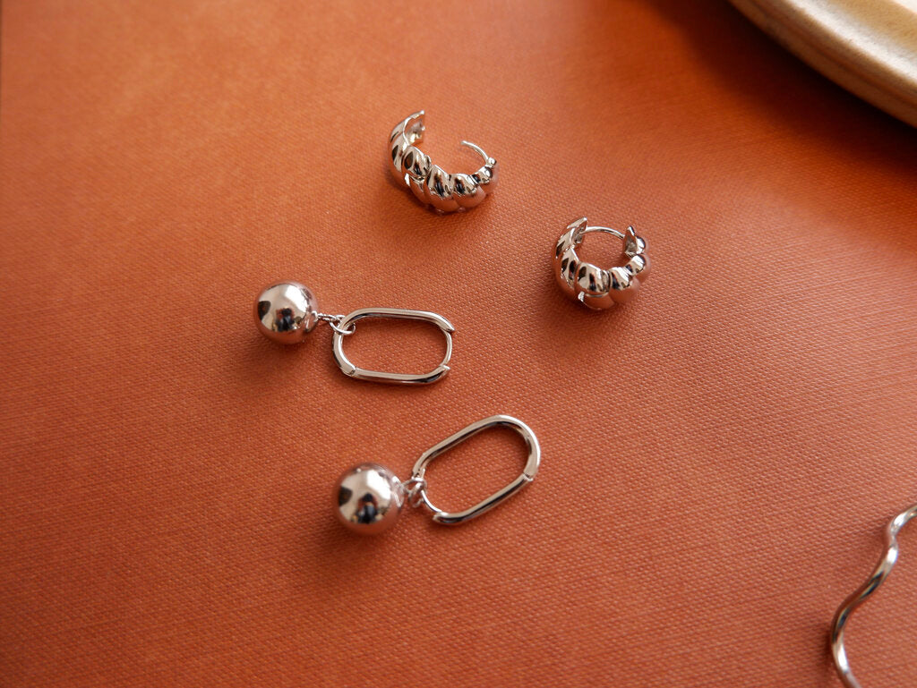 Amelia Drop Ball Hoops