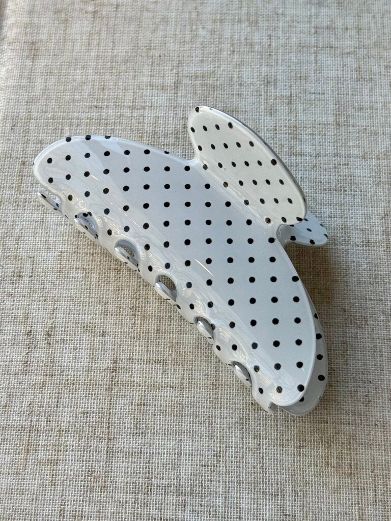 Polka Dot Hair Claw