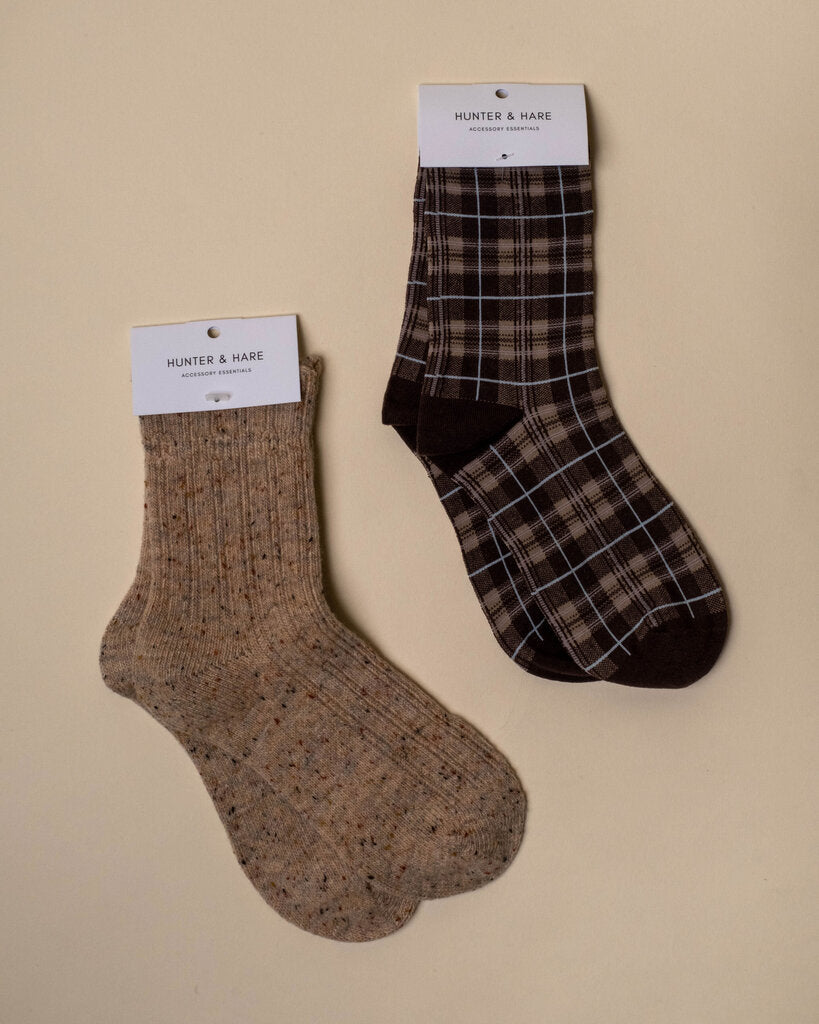 Speckled Ruffle Sock