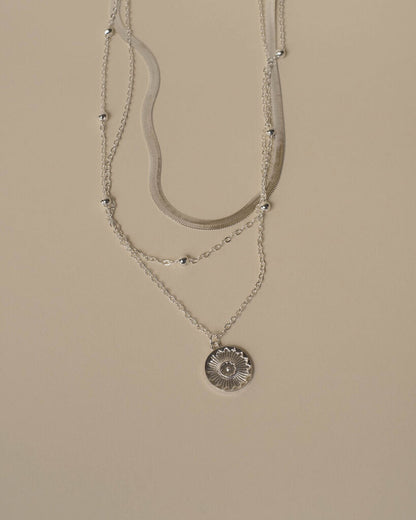Multi Layered Necklace with Pendant