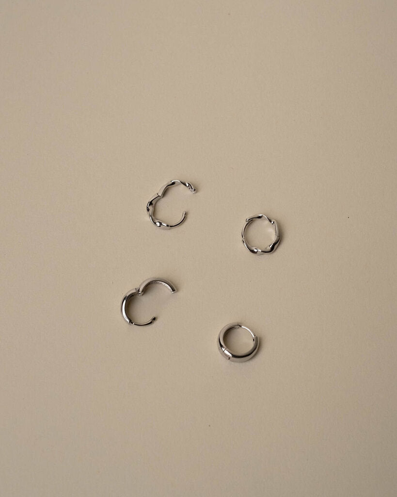 Rory Rope Twist and Thick Set of Two Hoops