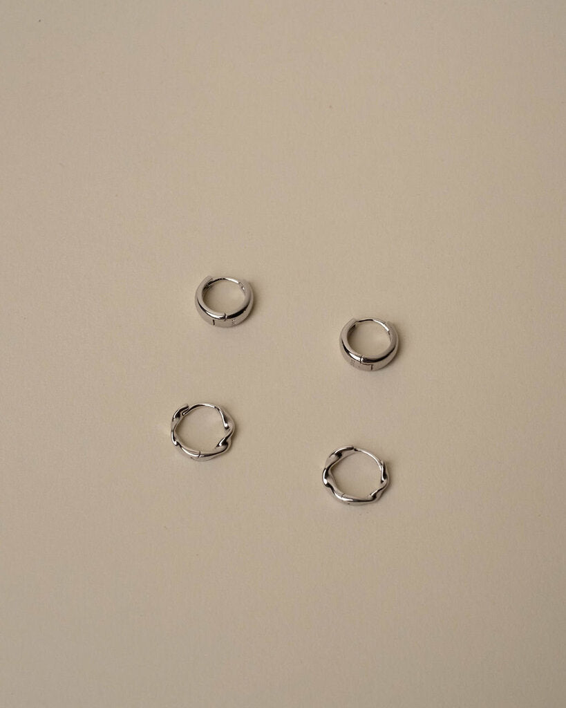 Rory Rope Twist and Thick Set of Two Hoops