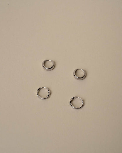 Rory Rope Twist and Thick Set of Two Hoops