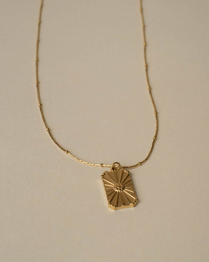 Flower Burst Pendant Necklace