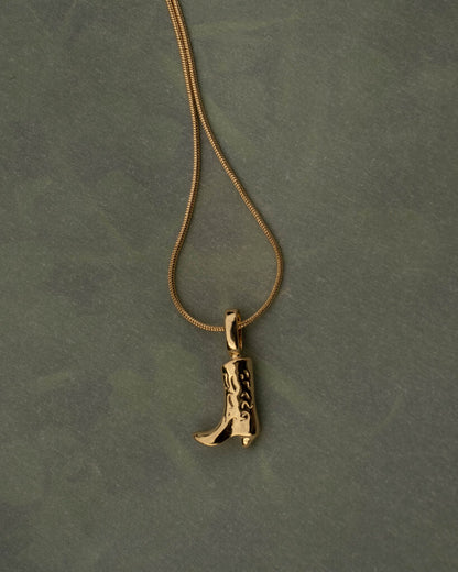 Cowboy Boot with Rope Chain