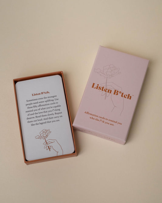 Listen B*tch Affirmation Cards