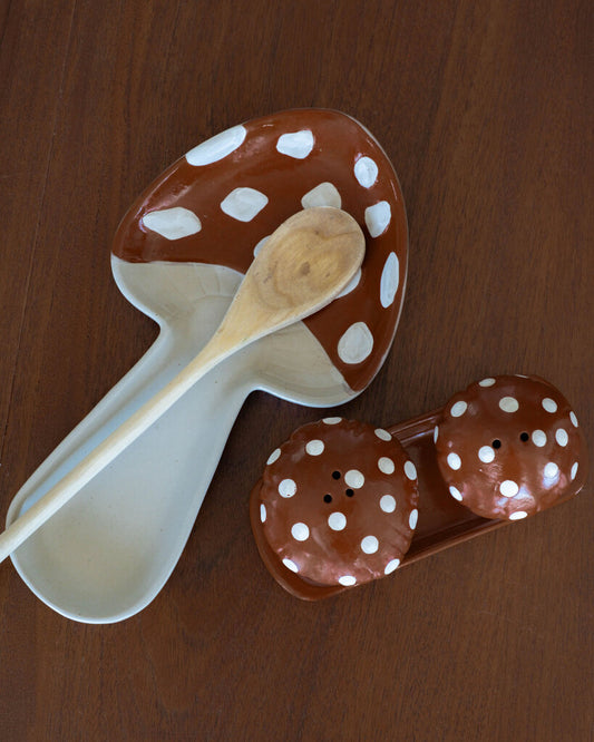 Mushroom Shape Ceramic Dish