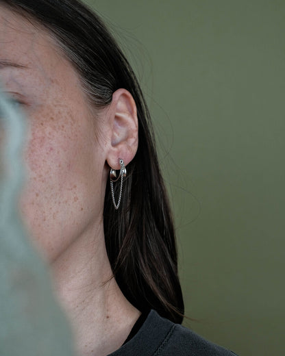 Cici Hoops with Chain Link