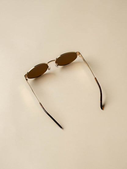 Jo Oval Wire Frame Sunglasses