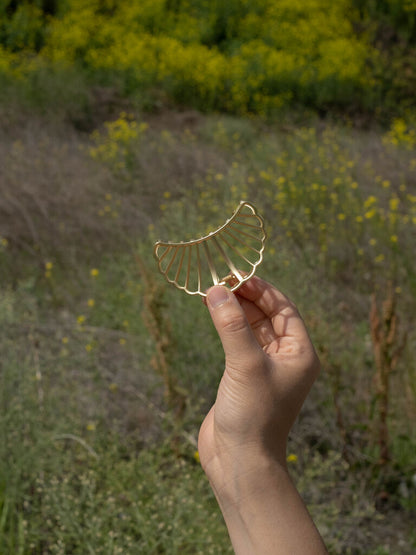 Gold Mini Clam Hair Clip