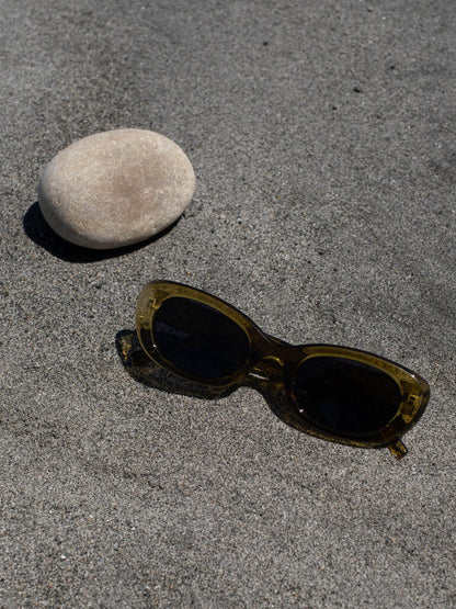 Sienna Slim Rectangle Frame Sunglasses