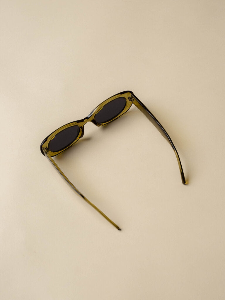 Sienna Slim Rectangle Frame Sunglasses