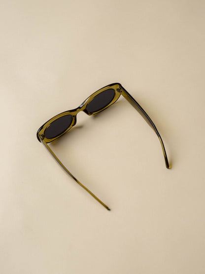 Sienna Slim Rectangle Frame Sunglasses