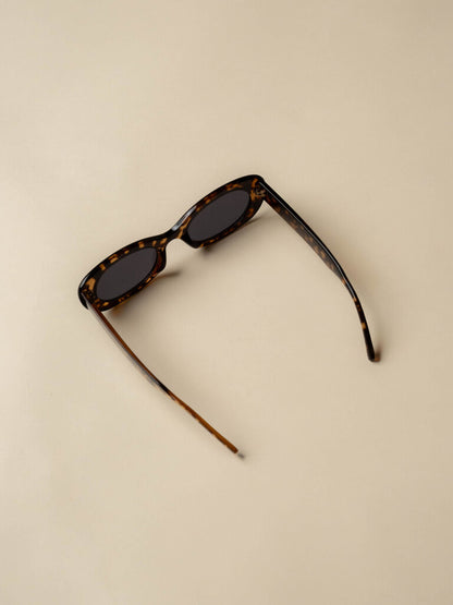 Sienna Slim Rectangle Frame Sunglasses
