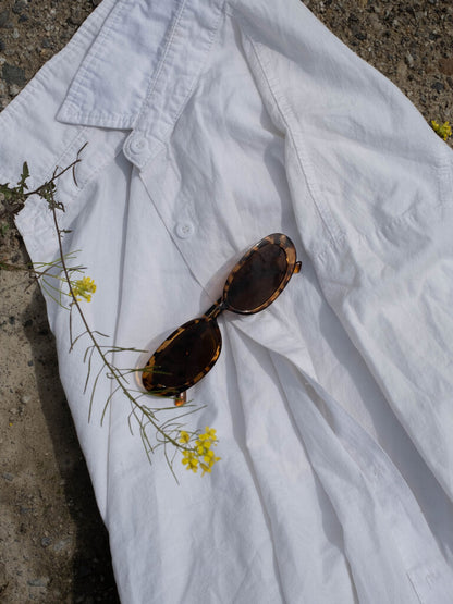 Sarah Slim Oval Sunglasses