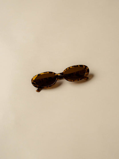 Sarah Slim Oval Sunglasses