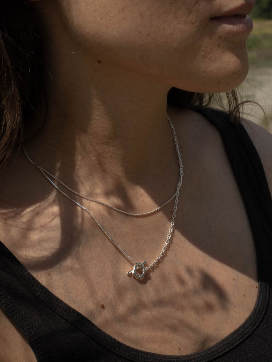 Jenny Wrap Chain Clasp Necklace