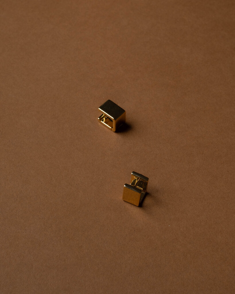 Cube Huggie Earrings