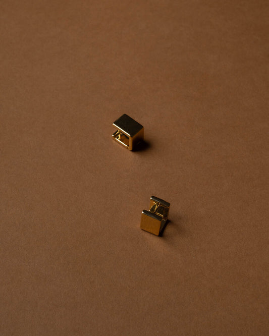 Cube Huggie Earrings