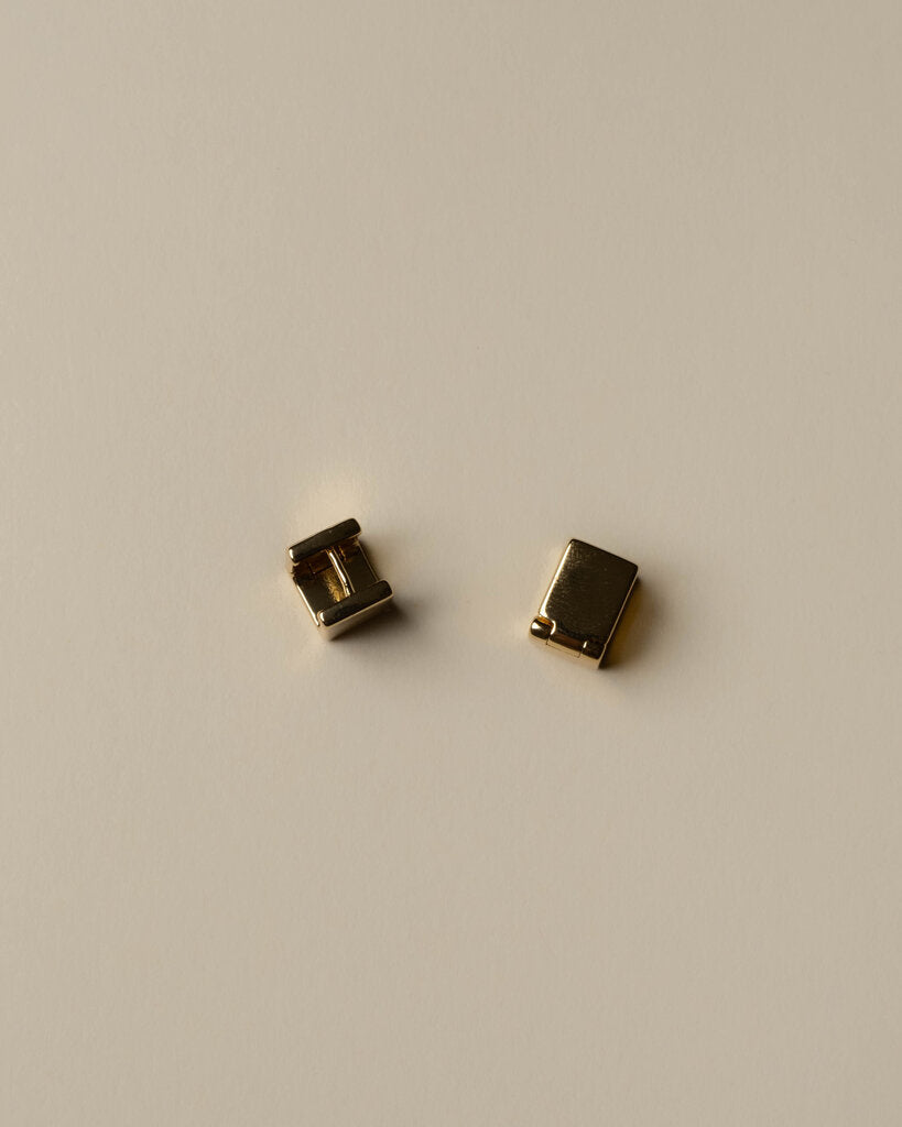 Cube Huggie Earrings