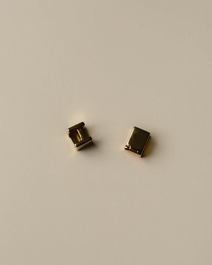 Cube Huggie Earrings