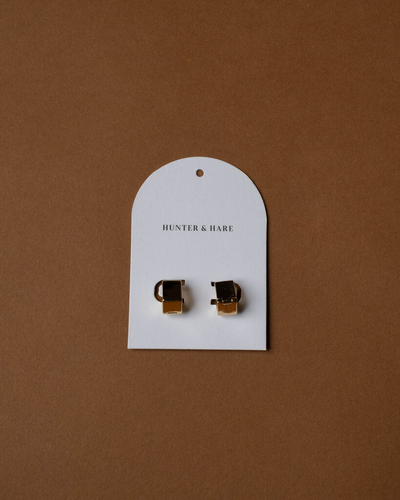 Cube Huggie Earrings