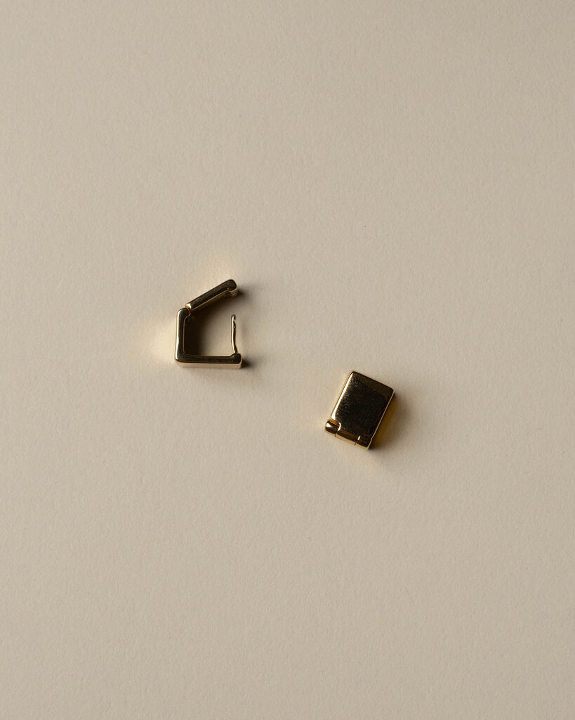 Cube Huggie Earrings