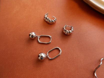 Amelia Drop Ball Hoops