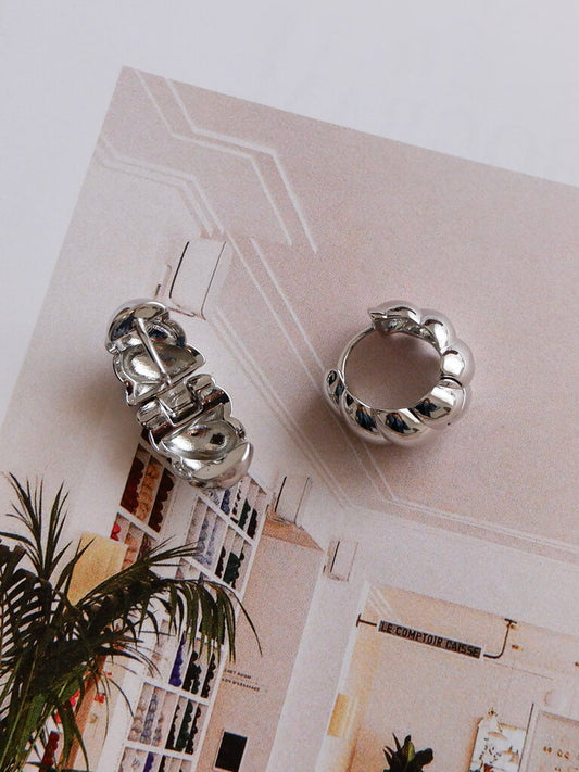 Arya Thick Twisted Hoops