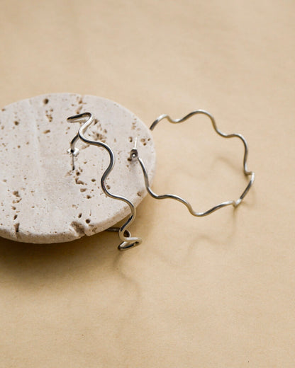 Jodeci Squiggle Hoop Earrings