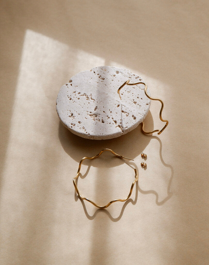 Jodeci Squiggle Hoop Earrings