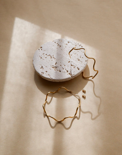 Jodeci Squiggle Hoop Earrings