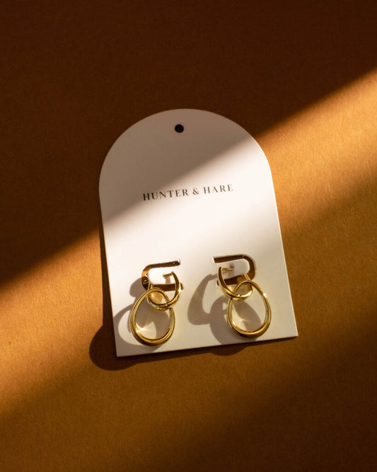 Isabella Water Drop Link Dangle Earring