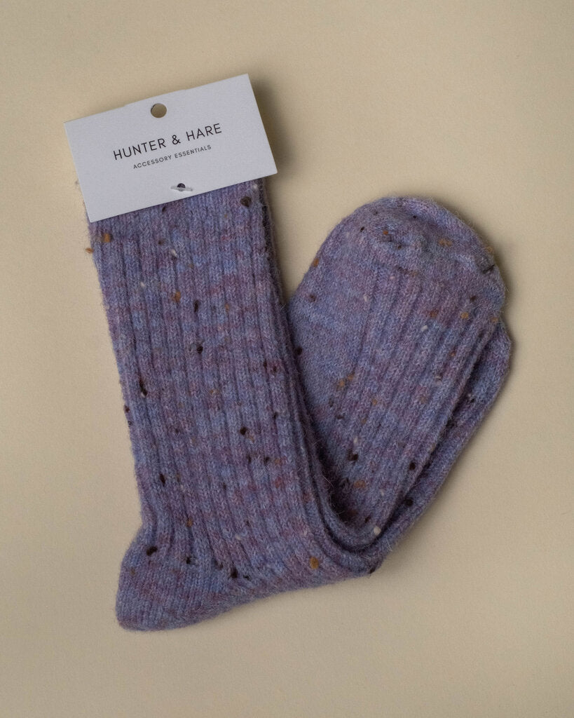 Speckle Socks Wool Cotton Blend