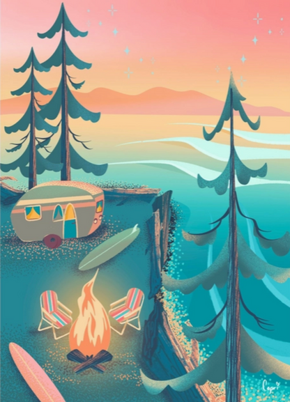 Coastal Camping 1000-Piece Puzzle