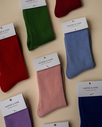 Thin Ribbed Socks