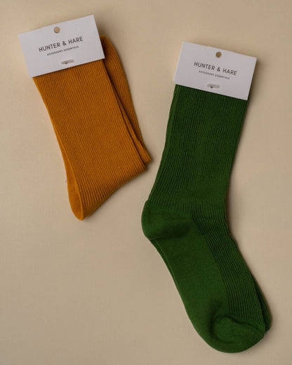 Thin Ribbed Socks