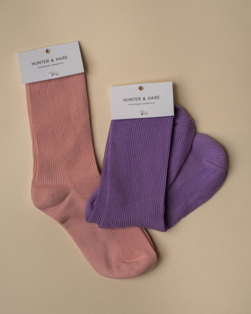 Thin Ribbed Socks
