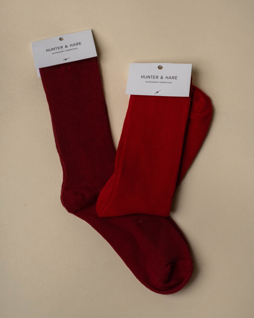 Thin Ribbed Socks