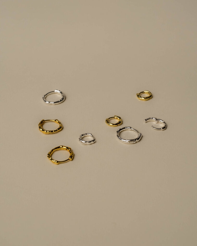 Dani Textured Hoops Set of Two