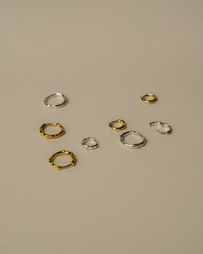 Dani Textured Hoops Set of Two