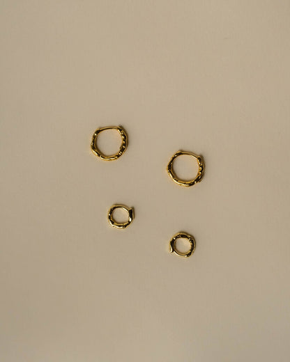 Dani Textured Hoops Set of Two
