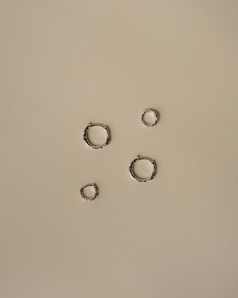 Dani Textured Hoops Set of Two
