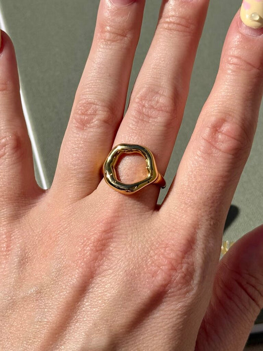 Aminah Organic Circular Ring