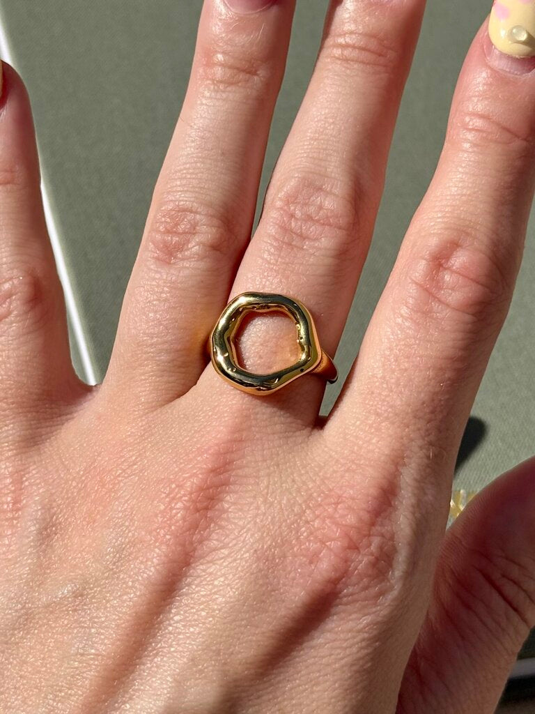 Aminah Organic Circular Ring