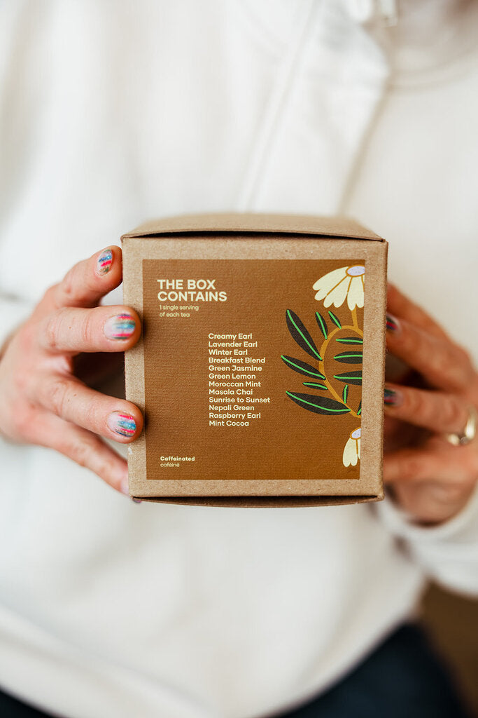 The Daily Sip Sampler | 12 Single Serving Caffeinated Teas
