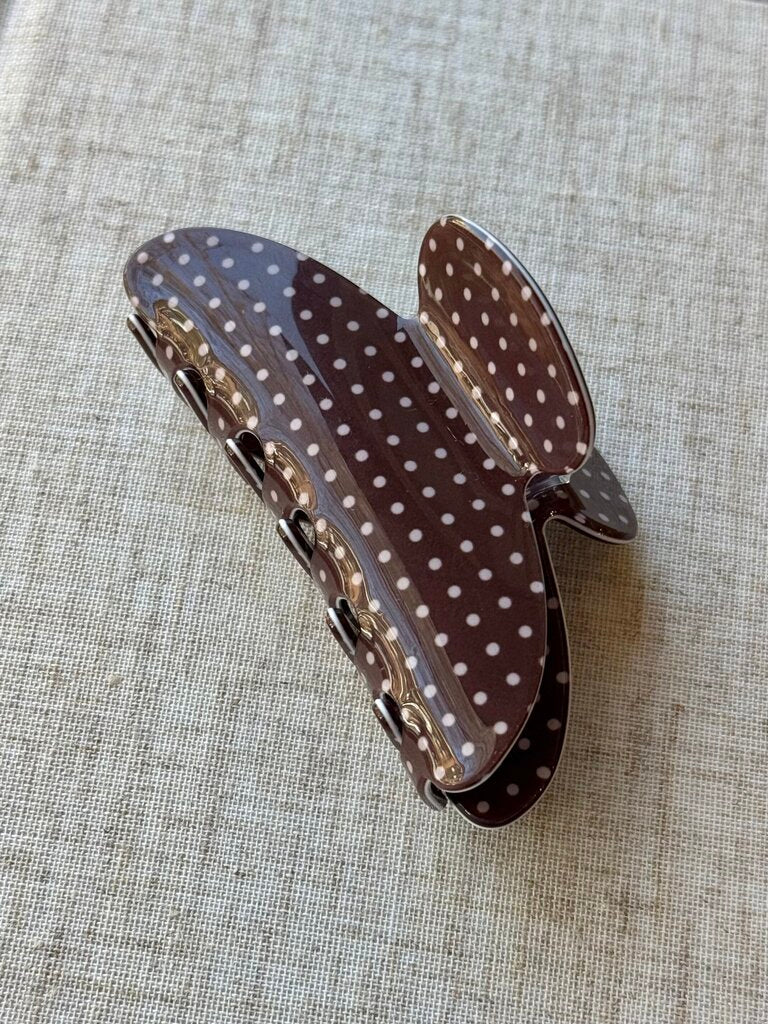 Polka Dot Hair Claw