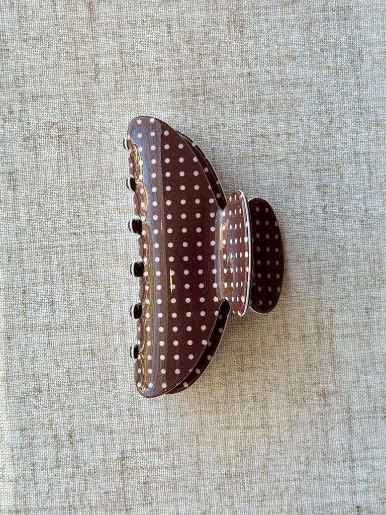 Polka Dot Hair Claw
